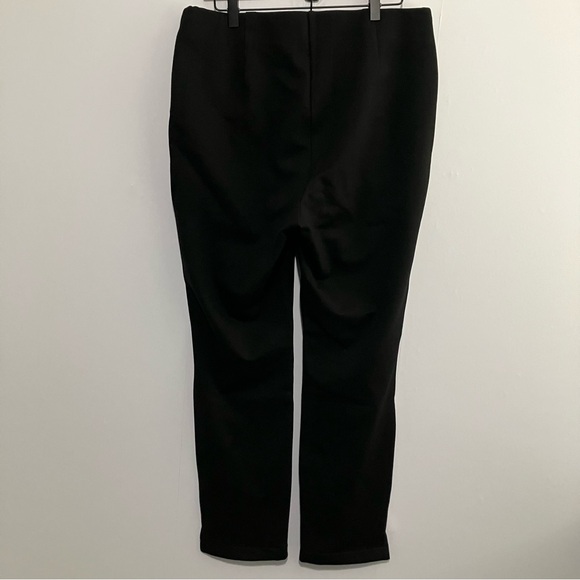 Rafaella Black Straight-Leg Pull On Dress Pants Size Large - Picture 2 of 7